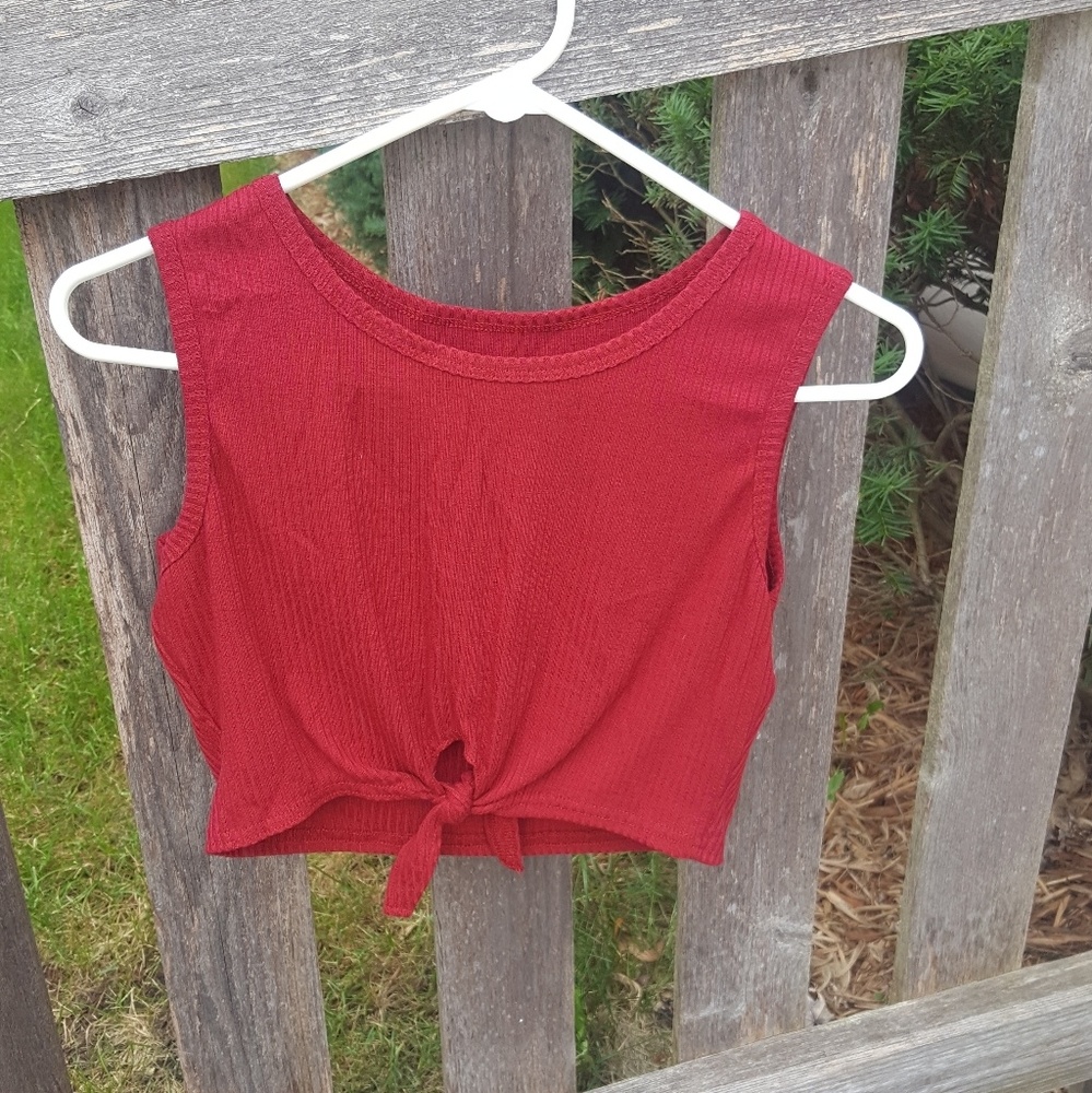 Crop top from Zaful (maroon color!)